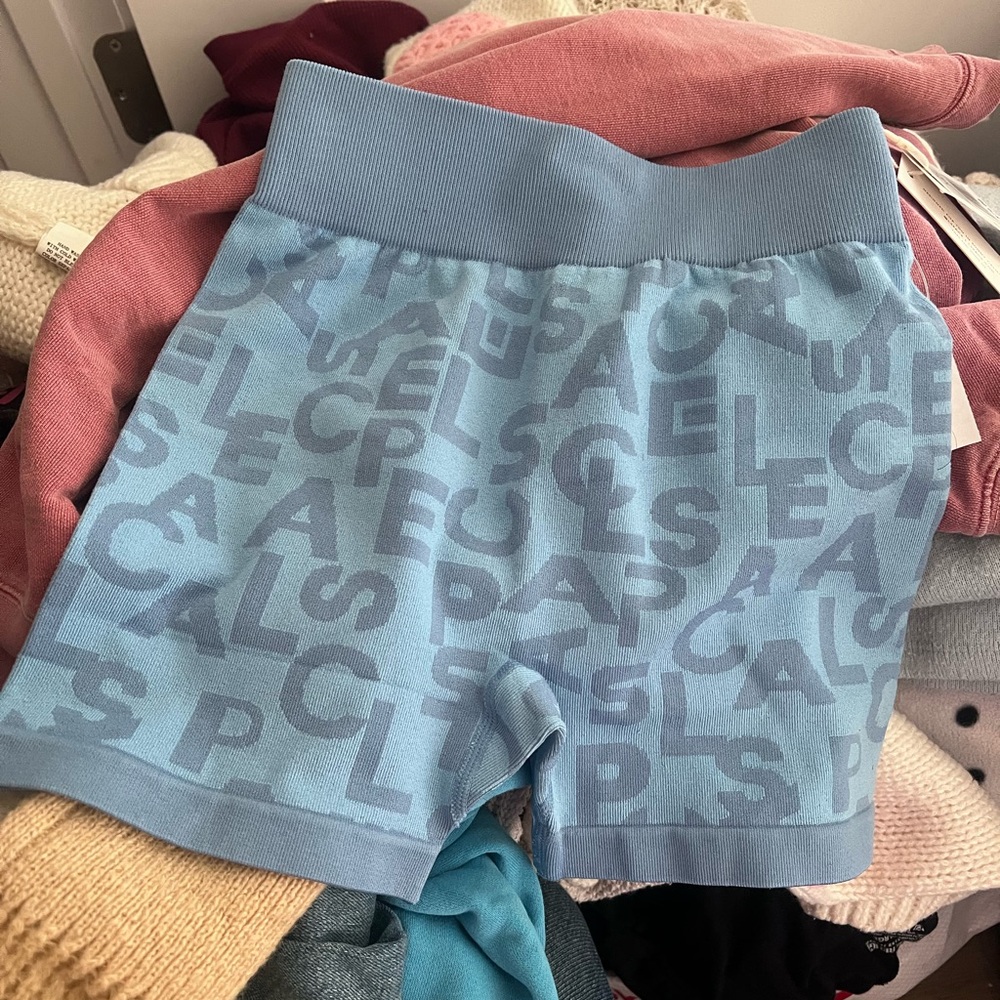 l*space Blue Logo-Print Knit Waistband
